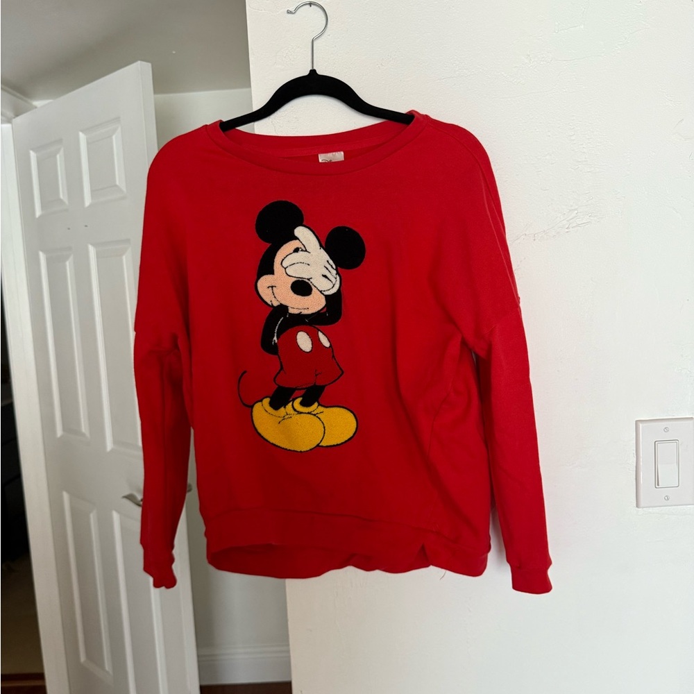 Red Mickey Mouse Sweater
